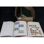 Great Britain and Commonwealth stamp collection in six albums and a stockbook.