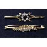 2 x bar brooches. (B.P. 24% incl.