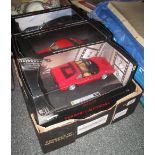 Six 1:18 scale limited edition elite and Hot-wheels elite sports cars in original boxes. (6) (B.P.