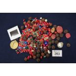 Bag of assorted beads including coral. (B.P. 24% incl.