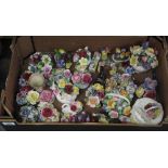 A box of assorted porcelain floral bouquets and similar items to include Royal Adderley,