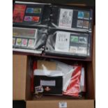 Great Britain selection in box including album of covers, Red album of presentation packs,
