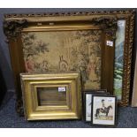 Group of furnishing pictures, military prints, framed tapestry print, etc. (6) (B.P. 24% incl.