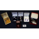 Collection of silver and costume jewellery. (B.P. 24% incl.