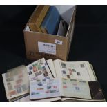 All world stamp collection in various albums, small stock-book and envelope of stamps on cards 100s.