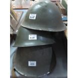 Three post-war British army helmets. (3) (B.P. 24% incl.