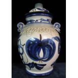 West German pottery 'Rumtopf' two handled jar and cover. (B.P. 24% incl.