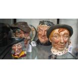 Four Royal Doulton character jugs to include; 'Jarge', 'Bacchus' D6499,