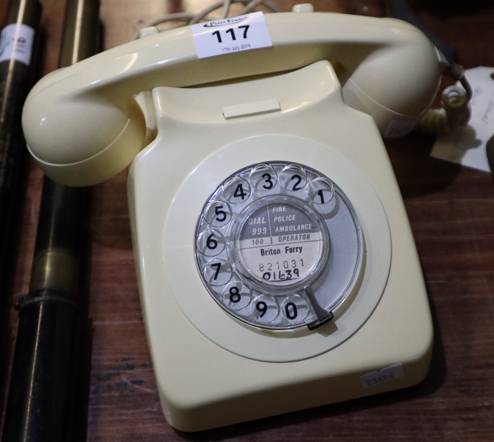 Mid Century BT model 8746G ivory coloured dial telephone. (B.P. 24% incl.