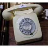 Mid Century BT model 8746G ivory coloured dial telephone. (B.P. 24% incl.