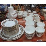 Two trays of Wedgwood bone china 'Autumn vine' tea and coffee ware. (2) (B.P. 24% incl.