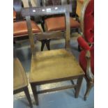 19th Century oak bar back farmhouse chair. (B.P. 24% incl.
