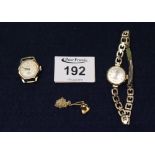 Two ladies gold wristwatches, Rotary and Avia. (2) (B.P. 24% incl.