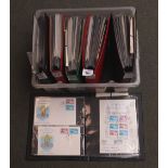Isle of Man collection of First Day covers and cards 1981 to 1984 in six albums. (B.P. 24% incl.