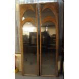 A pair of large rectangular mirrors having bamboo decoration. No reserve, no estimate.