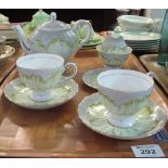Tuscan fine English bone china part tea for two set, one plate missing. (B.P. 24% incl.