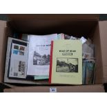 Box of all world stamps in files on pages, Great Britain,