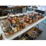 Three trays of assorted character and toby jugs, various, some miniatures. (3) (B.P. 24% incl.