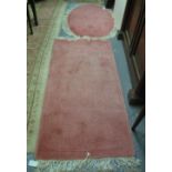 Two pink ground modern Chinese rugs retailers Frith of Bodelwyddan. (2) (B.P. 24% incl.