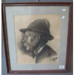 G Wilson (19th Century), portrait studies, an elderly gentleman and a young woman, signed,