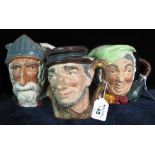 Three Royal Doulton character jugs to include; 'Johnny Appleseed' D6372,