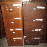 Two mid 20th Century filing cabinets. (2) (B.P. 24% incl.