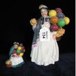 Royal Doulton china figurine 'Biddy Penny Farthing' HN1843,