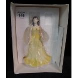 Royal Doulton 'The Gemstones collection' 'November Topaz' china figurine in original box. (B.P.