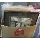 Large collection of assorted furnishing prints, odd frames etc. (3 bags and 1 box) (B.P. 24% incl.