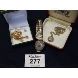 Costume jewellery and a watch. (B.P. 24% incl.