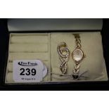 9ct gold Accurist ladies wristwatch. (B.P. 24% incl.