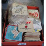 Box of assorted vintage beer mats. (B.P. 24% incl.