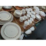 Four trays of Paragon fine bone china 'Harmony' design tea and dinnerware items. (4) (B.P. 24% incl.