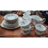 Tray of Royal Albert bone china brigadoon tea set. (B.P. 24% incl.