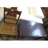 20th Century stained mahogany blanket box,