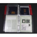 1984 Olympic Games collection of Gold leaf stamp replicas and album of International society of