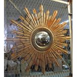 Modern gilded sunburst mirror. (B.P. 24% incl.