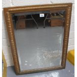 Early 20th Century bevel plate gilt framed ribbed design mirror. (B.P. 24% incl.
