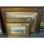 Three assorted 19th Century marine school watercolours to include;