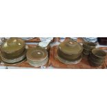 Two trays of Strata teak British anchor stoneware dinnerware items. (B.P. 24% incl.