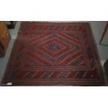 Gazak geometric rug. 122 x 122cm approx. (B.P. 24% incl.