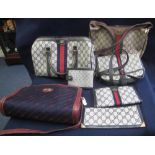 Collection of vintage Gucci style items to include;
