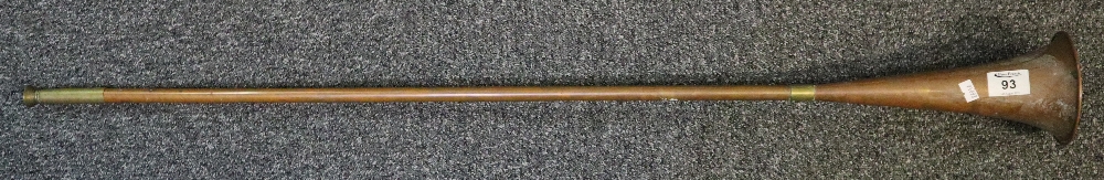 Copper post horn. (B.P. 24% incl.