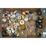 A tray of assorted glass and ceramic scent bottles, various. (B.P. 24% incl.