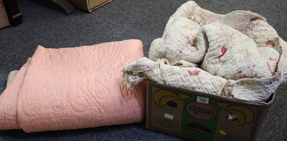 Two vintage quilts;