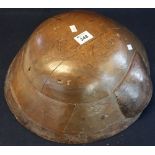 Unusual large treen Milliners hat mould/block. (B.P. 24% incl.