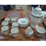 Fifteen piece Wedgwood fluted 'Stratford' design coffee set. (B.P. 24% incl.