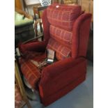 Modern electric upholstered armchair. (B.P. 24% incl.