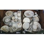 Two boxes of Winter Wild Oats coffee and dinnerware items, various. (2) (B.P. 24% incl.