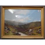 British school (early 20th Century), moorland scene, watercolour and gouache, unsigned.